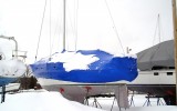 Shrinkwrapped Sailboat